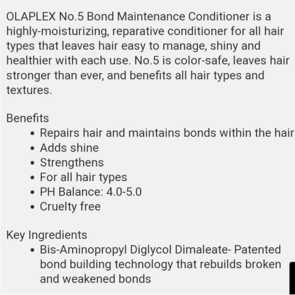 ‼️FINAL PRICE‼️ OLAPLEX No. 5 Conditioner - Picture 3 of 8